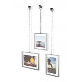 Obrázek Fotorámečky na zeď Umbra FOTOCHAIN, 3 ks - stříbrné Rámečky na fotky