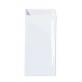 Váza QUADRO ASA Selection bílá, 30 cm