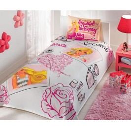 Ložní povlečení Single Pique Barbie Sweet Dreams