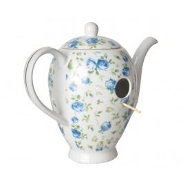 Domeček pro ptáčky Coffeepot Blue Roses