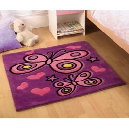 Koberec Butterfly Purple 90x90 cm