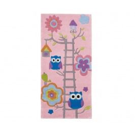 Obrázek Koberec Owl on Ladder Pink 70x140 cm Kusové koberce