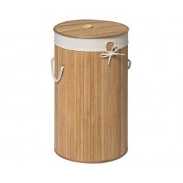 Koš na prádlo s víkem Kankyo Round Beige i