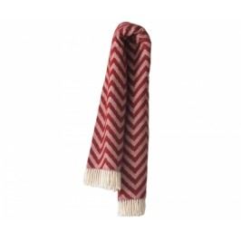 Pléd Chevron Burgundy 140x180 cm