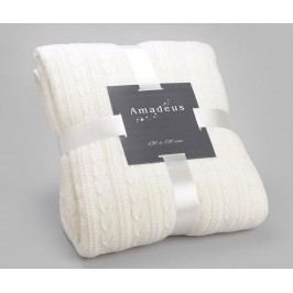Pléd Knit White 130x170 cm