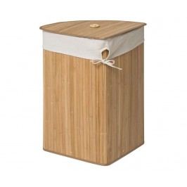 Koš na prádlo s víkem Kankyo Corner Beige 70 L