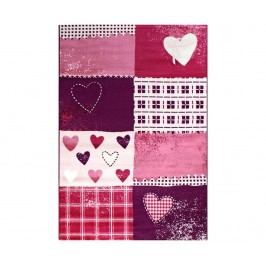 Koberec Hearts Purple 160x230 cm