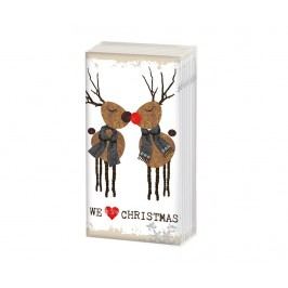 Obrázek Sada 10 ubrousků Love Christmas Vánoční dekorace