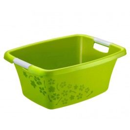 Koš na prádlo Flowers Wide Green 25 L