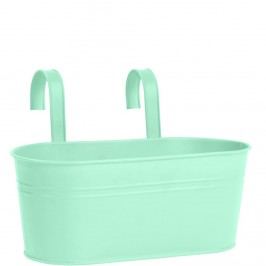 Obrázek ZINC Truhlík k zavěšení, 33 cm - zelená Dekorativní vázy