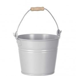 Obrázek ZINC Kbelík 1,5 l - šedá Dekorativní vázy