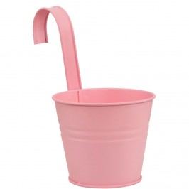 Obrázek ZINC Květináč k zavěšení 13 cm - růžová Dekorativní vázy
