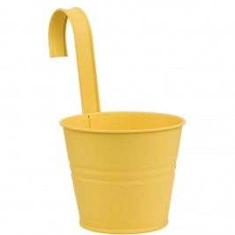 Obrázek ZINC Květináč k zavěšení 13 cm - žlutá Dekorativní vázy