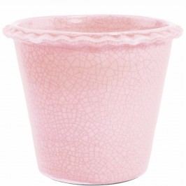GLAZE Květináč 16 cm - růžová
