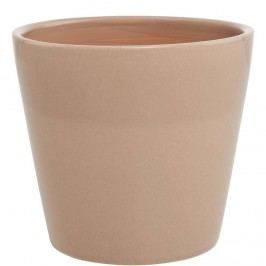 Obrázek GLAZE Květináč 12,5 cm - šedohnědá Dekorativní vázy