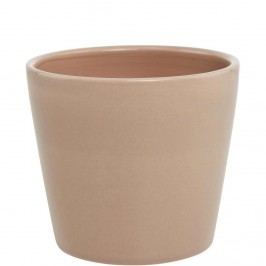 GLAZE Květináč 11 cm - šedohnědá
