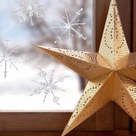 Obrázek WINTERWORLD Ledové krystaly 2 ks Vánoční dekorace na okno