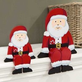 Obrázek SANTA Sedící figurka Santy Vánoční dekorace