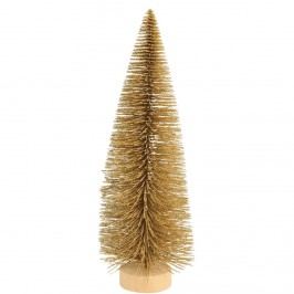 Obrázek X-MAS Dekorační jedle se třpytkami, 32 cm - zlatá Vánoční dekorace