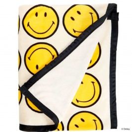 SMILEY Flanelová deka se smajlíkem