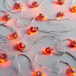 Obrázek LOVE LIGHTS LED světelný řetěz srdce 20 světel Vánoční osvětlení