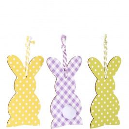 BUNNIES Dekorační zajíček set 3 ks