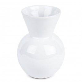 StarDeco Keramická váza bílá, 18 cm