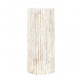 Autonic Polyresinová váza Stripe béžová, 35,5 cm