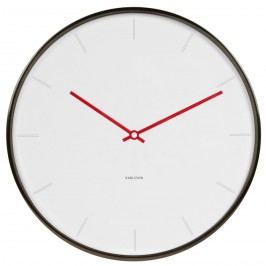 Karlsson 5643WH Designové nástěnné hodiny, 40 cm