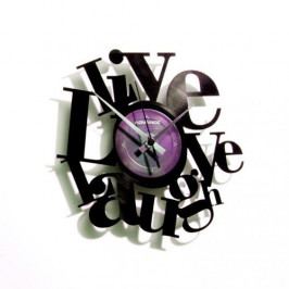 Discoclock 007 Live love laught nástěnné hodiny