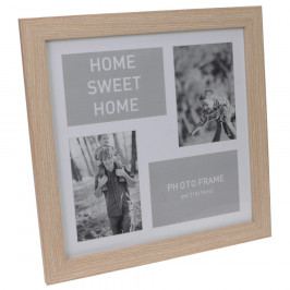 Obrázek Koopman Fotorámeček na 4 fotografie Lamego světle hnědá, 37 x 37 cm Rámečky na fotky