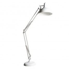 Bílá stojací lampa Office