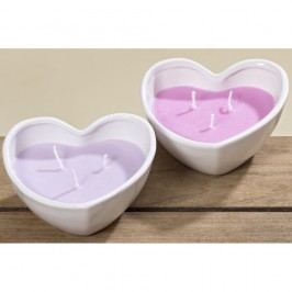 Sada 2 svíček Boltze Heart Pot