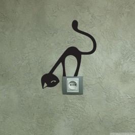 Obrázek Samolepka Ambiance Funny Cat Tapety a nálepky