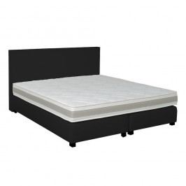 Obrázek Černá boxspring postel Revor Deco, 140 x 200 cm Dvoulůžkové postele