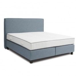Modrá boxspring postel Revor Milano, 180 x 200 cm