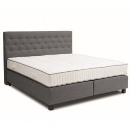 Šedá boxspring postel Revor Venezia, 160 x 200 cm
