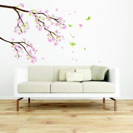 Obrázek Sada samolepek Ambiance Tree Branch Pink Flowers Tapety a nálepky