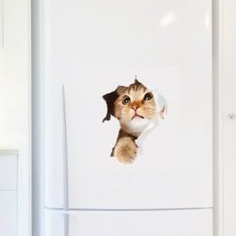 Obrázek Samolepka Ambiance Cat in Hole Tapety a nálepky