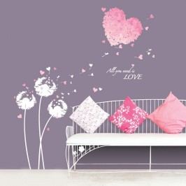 Obrázek Samolepka Ambiance Pink Hearts Tapety a nálepky