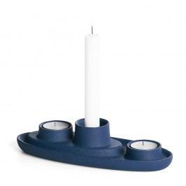 Obrázek Tmavě modrý svícen EMKO Aye Aye Three Candles Svícny a dekorace