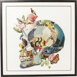Obrázek Obraz Kare Design Art Skull, 100 x 100 cm Obrazy, rámy a tabule