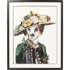 Obraz Kare Design Art Lady Dog, 72 x 90 cm