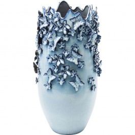 Obrázek Modrá váza Kare Design Butterflies, 50 cm Vázy, sošky, květináče