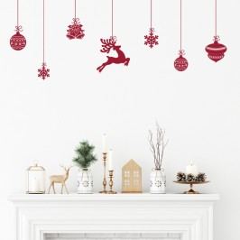 Obrázek Sada 8 vánočních samolepek Ambiance Scandinavian Christmas Obrazy, rámy a tabule