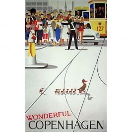 Obrázek Plakát Architectmade Wonderful Copenhagen, 50 x 70 cm Obrazy, rámy a tabule