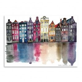 Obrázek Plakát Amsterdam, 30x42 cm Obrazy, rámy a tabule