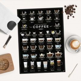 Obrázek Plakát Follygraph 38 Ways To Make Perfect Coffee, 42x59,4 cm Obrazy, rámy a tabule