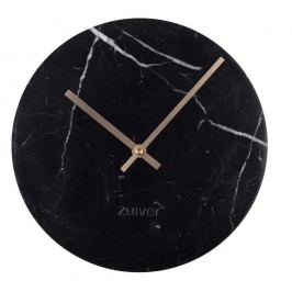 Obrázek Černé nástěnné mramorové hodiny Zuiver Marble Time Hodiny a budíky
