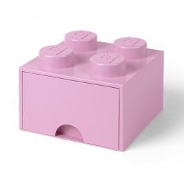 Obrázek Světle růžový úložný box čtverec LEGO® Úložné krabice a košíky